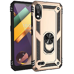 Coque en TPU Anti-chute hybride avec béquille or pour votre LG K22