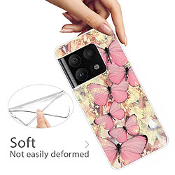 Coque en TPU anti-chocs, papillons roses pour votre OnePlus 10 Pro