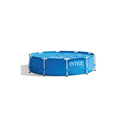 Kit piscine tubulaire Intex Metal Frame ronde 3,05 x 0,76 m + Bâche à bulles