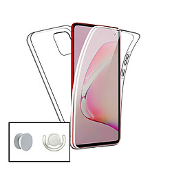 PHONECARE Kit Coque 3x1 360° Anti Choc + 1 GripHolder + 1 Support GripHolder Blanc pour OPPO A94 5G