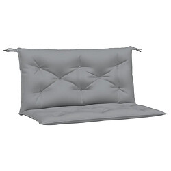 vidaXL Coussins de banc de jardin 2 pcs gris 100x50x7 cm tissu Oxford