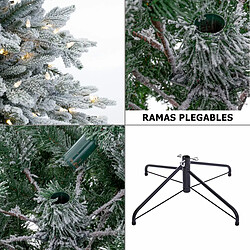 Avis BigBuy Home Sapin de Noël Blanc Vert PVC Métal Polyéthylène 120 X 120 X 240 CM