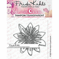 Youdoit Tampon transparent - Fleur Passiflore 2- 9,5 x 6,5 cm