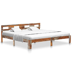 Maison Chic Lit adulte - Lit simple Cadre de lit,Structure du lit Contemporain Bois massif 200x200 cm -MN87937