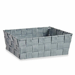 Kipit Panier Multi-usages Gris Tissu 2,4 L 20 x 8 x 24 cm (24 Unités)