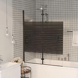 vidaXL Cabine de douche pliable ESG 120x140 cm Noir