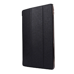 Etui en PU pouce plié en soie stand smart texture noir pour votre Apple iPad Pro 10.5 (2017)