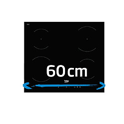 Avis Table de cuissson à induction 60cm 3 feux 7200w noir - hii63405mt - BEKO