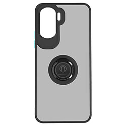 Avizar Coque pour Honor 90 Lite Bi-matière Bague Métallique Support Vidéo Ringip Noir