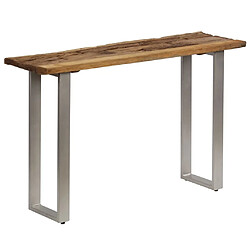 Maison Chic Table console | Meuble d'entrée | Table d'appoint Bois de récupération et acier 120x35x76 cm -GKD69512