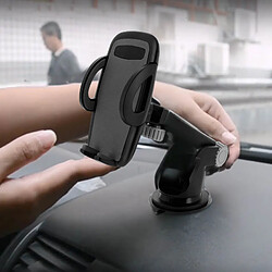 Avis Avizar Support Voiture Smartphone 55 à 95mm Fixation ventouse Rotatif 270° - Noir