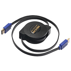 Wewoo Câble or et noir 1,8 m HDMI 1.4 1080P Connecteurs plaqués HDMI Mâle à HDMI Rétractable