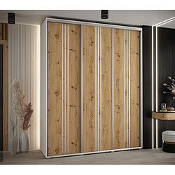 Abiks Meble Armoire DAVOS 6 À Portes Coulissantes 235,2/200/45 3 Portes