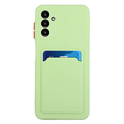 Coque en TPU antichoc avec porte-carte vert clair pour votre Samsung Galaxy A13 5G