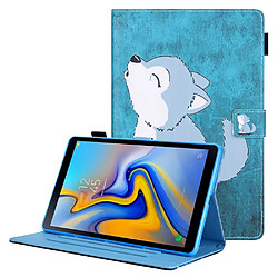 Etui en PU + TPU avec support et porte-carte loup mignon pour votre Samsung Galaxy Tab A8 10.5 2021 SM-X200/X205