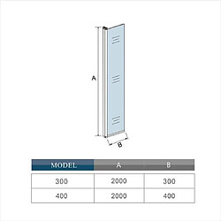 paroi de douche 40x200cm