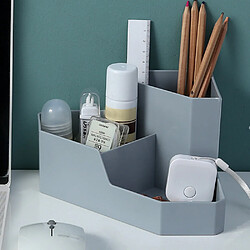 Avis Universal Boîte de rangement de cosmétiques Composition Organisateur Bureau Organisation de bureau Conteneur de rangement en plastique à la maison(Gris)