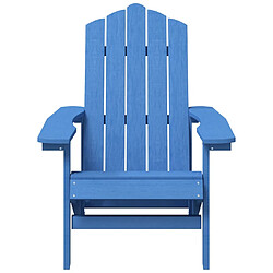 Avis vidaXL Chaises de jardin Adirondack lot de 2 PEHD Bleu aqua