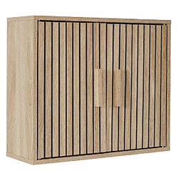 The Home Deco Factory Armoire murale 2 portes Saulk en bois - Marron pas cher