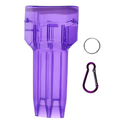 boîte de dart en plastique portable dart case dart boîte de rangement avec boucle de verrouillage violet