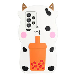 Coque en silicone avec lanière vache pour votre Samsung Galaxy A53 5G