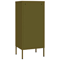 Acheter vidaXL Armoire de rangement Vert olive 42,5x35x101,5 cm Acier