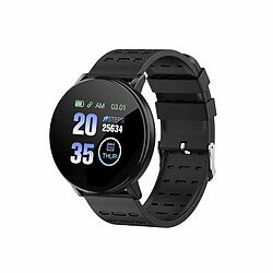 Montre Intelligente Pression Artérielle Fréquence Cardiaque Podomètre Fitness Tracker Bracelet Intelligent Noir