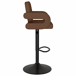 Avis vidaXL Tabourets de bar lot de 2 marron tissu