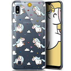 Caseink Coque Pour Samsung Galaxy A10 (6.2 ) [Gel HD Collection Fantasia Design Licorne In the Sky - Souple - Ultra Fin - Imprimé en France]