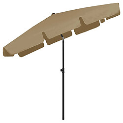 Acheter ComfortXL Parasol De Plage Taupe 200x125 Cm