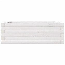 Acheter vidaXL Jardinière blanc 70x70x23 cm bois de pin massif