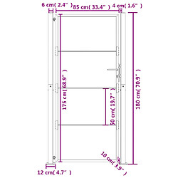 vidaXL Portail de jardin 105x180 cm acier corten pas cher