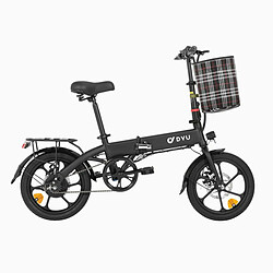 Vélo Électrique DYU A1F PRO 16 Pouces 25km/h - Moteur 250W Batterie 36V7.5Ah Freins à Disque - Noir