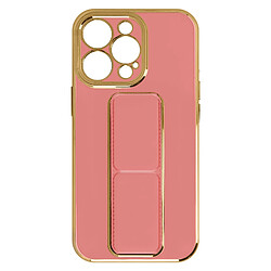 Avizar Coque iPhone 13 Pro Béquille pliable Système magnétique rose