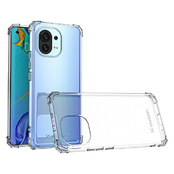 Ozzzo etui durable antichoc wozinsky avec protection de qualite militaire pour xiaomi mi 11 transparent