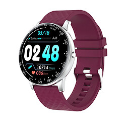 Chrono Montre Connectée, montre de fitness Chronus avec tensiomètre à oxygène pour téléphones Android et compatible iPhone, traqueur d'activité étanche pour hommes et femmes(pourpre)