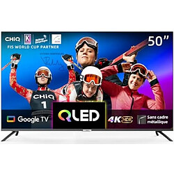 Chiq TV QLED 4K 126 cm U50QM8V Google TV, 50 Pouces, 4K, QLED