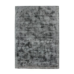 Thedecofactory LUXURY - Tapis en viscose effet soyeux gris foncé 120x170 