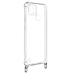 Avizar Coque Realme C21Y et C25Y Anneau personnalisable avec bijou/Chaîne - Transparent