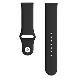 Wewoo Bracelet pour montre connectée Galaxy Watch Active 2 Smart couleur unie de poignet en siliconeTaille S Noir