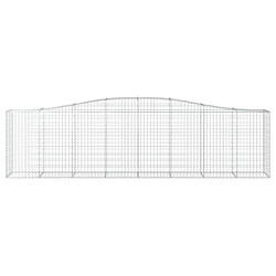 Avis vidaXL Paniers à gabions arqués 8 pcs 400x50x100/120 cm Fer galvanisé