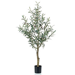 Emerald Olivier artificiel 115 cm en pot en plastique