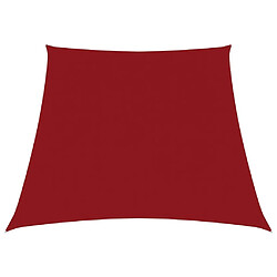 vidaXL Voile de parasol Tissu Oxford trapèze 3/5x4 m Rouge