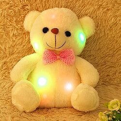 Universal 20cm mignon led coloré lumineux mini ours en peluche peluche jouet pas cher