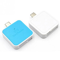 Adaptateur USB OTG de type C pour lecteur de carte mémoire SD TF pour Samsung Blue pas cher