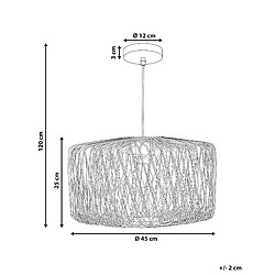 Avis Beliani Lampe suspension JAVARI Bambou Bois clair