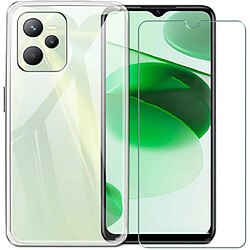 Pack coque transparente en TPU et vitre protection écran en verre trempé pour Realme C35 4G - XEPTIO