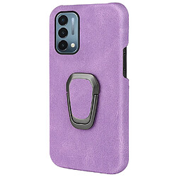 Coque en TPU + PU avec béquille, violet pour votre OnePlus Nord N200 5G