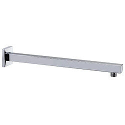 vidaXL Bras de support de douche Carré Inox 201 Argenté 40 cm