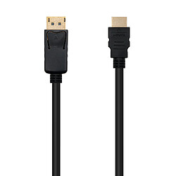 Câble convertisseur Nanocable DisplayPort mâle vers HDMI mâle 2m - Couleur noire